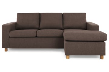 Crazy 3-sits Vändbar L-formad Divansoffa i Tyg