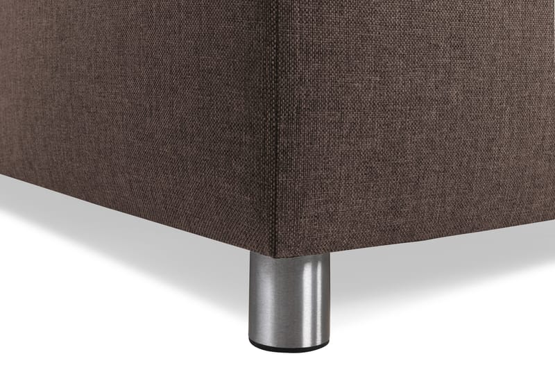 Crazy 3-sits Vändbar L-formad Divansoffa i Tyg - Brun - Möbler - Soffa - Divansoffor & schäslongsoffa - 3 sits soffa med divan