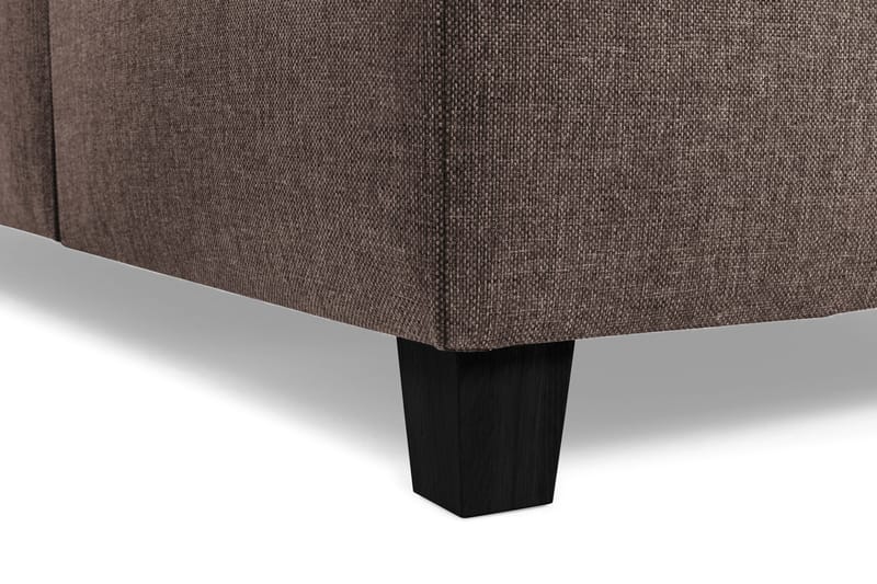 Crazy 3-sits Vändbar L-formad Divansoffa i Tyg - Brun - Möbler - Soffa - Divansoffor & schäslongsoffa - 3 sits soffa med divan