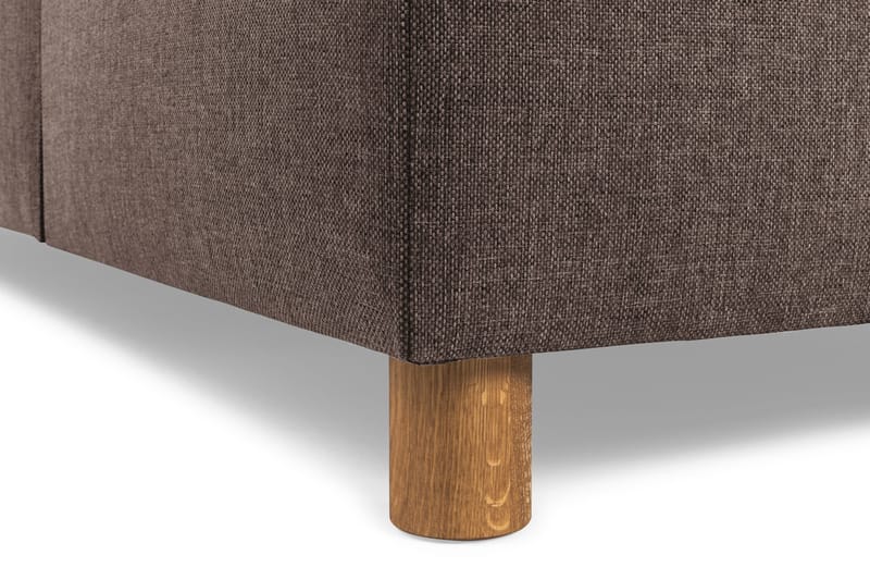 Crazy 3-sits Vändbar L-formad Divansoffa i Tyg - Brun - Möbler - Soffa - Divansoffor & schäslongsoffa - 3 sits soffa med divan