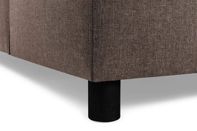 Crazy 3-sits Vändbar L-formad Divansoffa i Tyg - Brun - Möbler - Soffa - Divansoffor & schäslongsoffa - 3 sits soffa med divan