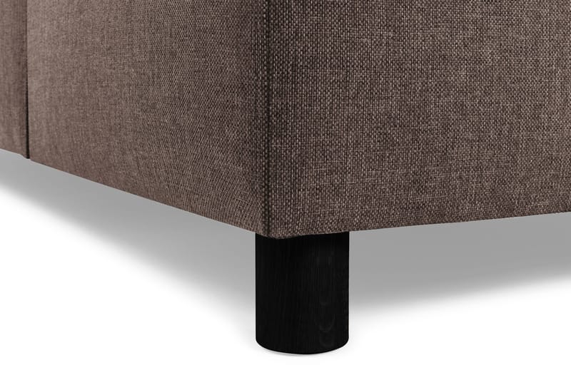 Crazy 3-sits Vändbar L-formad Divansoffa i Tyg - Brun - Möbler - Soffa - Divansoffor & schäslongsoffa - 3 sits soffa med divan