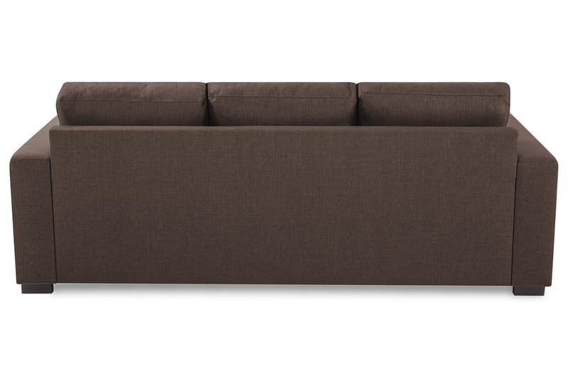 Crazy 3-sits Vändbar L-formad Divansoffa i Tyg - Brun - Möbler - Soffa - Divansoffor & schäslongsoffa - 3 sits soffa med divan