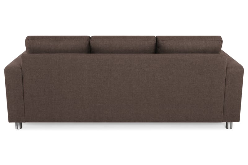 Crazy 3-sits Vändbar L-formad Divansoffa i Tyg - Brun - Möbler - Soffa - Divansoffor & schäslongsoffa