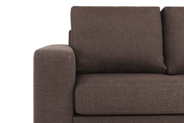 Crazy 3-sits Vändbar L-formad Divansoffa i Tyg - Brun - Möbler - Soffa - Divansoffor & schäslongsoffa