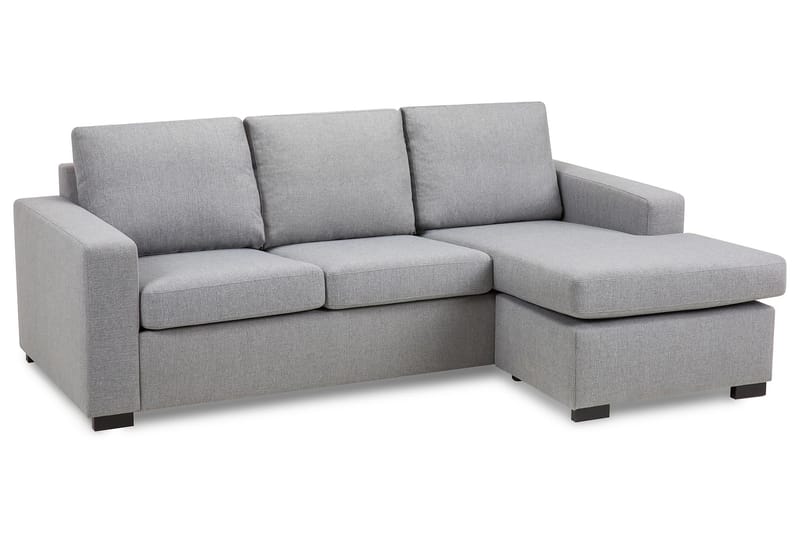Crazy 3-sits Vändbar L-formad Divansoffa i Tyg - Grå - Möbler - Soffa - Divansoffor & schäslongsoffa