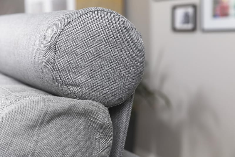 Crazy 3-sits Vändbar L-formad Divansoffa i Tyg - Grå - Möbler - Soffa - Divansoffor & schäslongsoffa - 3 sits soffa med divan