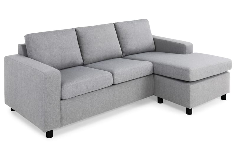 Crazy 3-sits Vändbar L-formad Divansoffa i Tyg - Grå - Möbler - Soffa - Divansoffor & schäslongsoffa