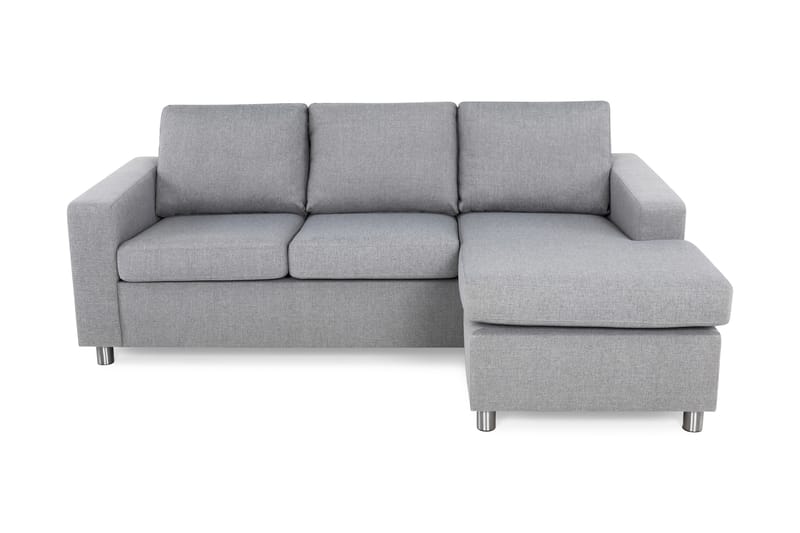 Crazy 3-sits Vändbar L-formad Divansoffa i Tyg - Grå - Möbler - Soffa - Divansoffor & schäslongsoffa
