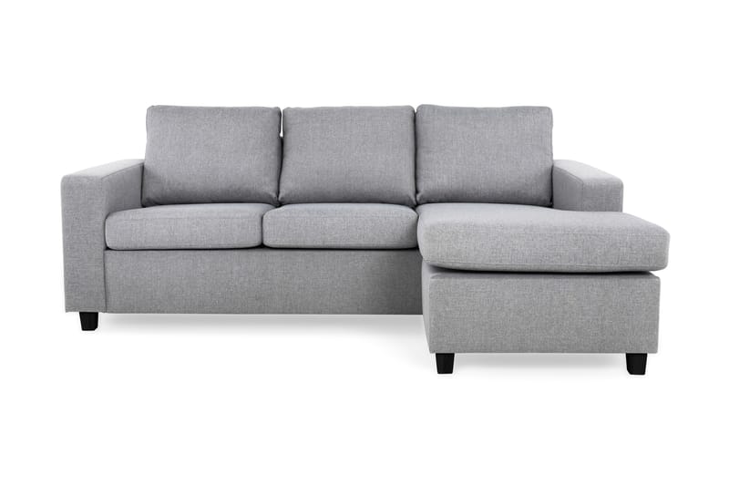 Crazy 3-sits Vändbar L-formad Divansoffa i Tyg - Grå - Möbler - Soffa - Divansoffor & schäslongsoffa