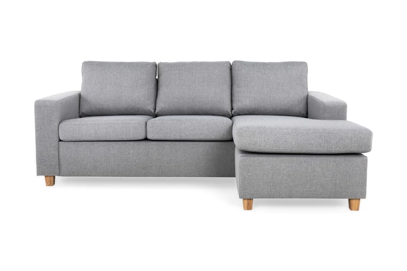 Crazy 3-sits Vändbar L-formad Divansoffa i Tyg - Grå - Möbler - Soffa - Divansoffor & schäslongsoffa