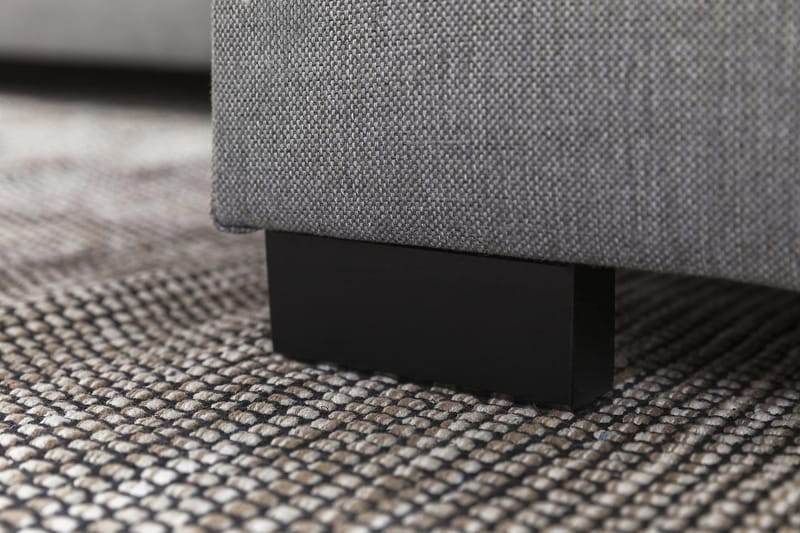 Crazy 3-sits Vändbar L-formad Divansoffa i Tyg - Grå - Möbler - Soffa - Divansoffor & schäslongsoffa - 3 sits soffa med divan