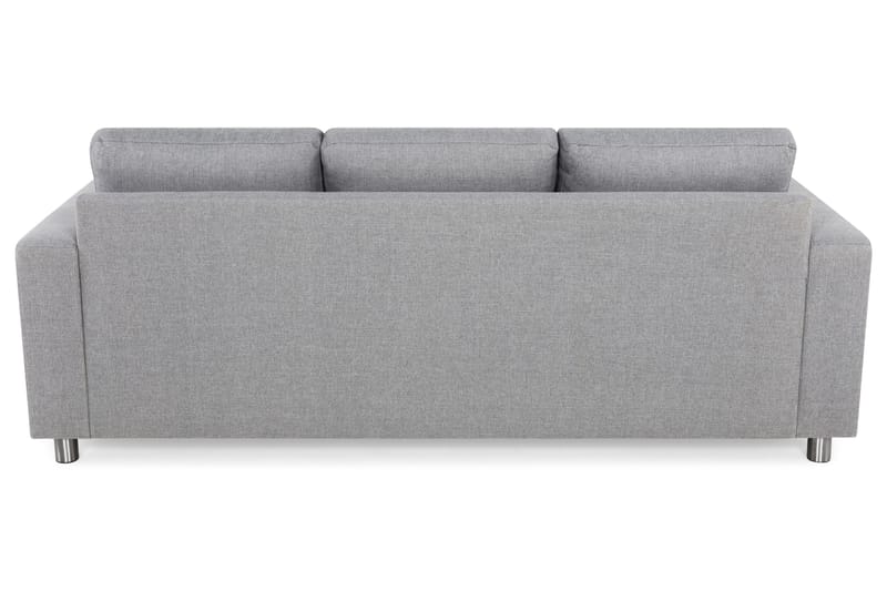 Crazy 3-sits Vändbar L-formad Divansoffa i Tyg - Grå - Möbler - Soffa - Divansoffor & schäslongsoffa - 3 sits soffa med divan