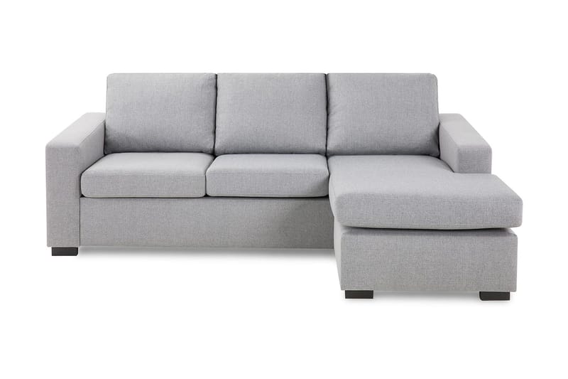 Crazy 3-sits Vändbar L-formad Divansoffa i Tyg - Grå - Möbler - Soffa - Divansoffor & schäslongsoffa - 3 sits soffa med divan