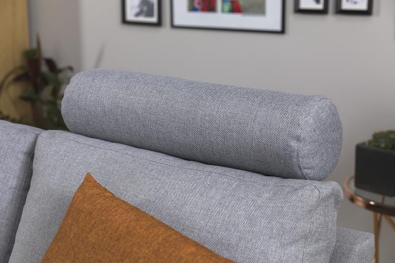 Crazy 3-sits Vändbar L-formad Divansoffa i Tyg - Grå - Möbler - Soffa - Divansoffor & schäslongsoffa - 3 sits soffa med divan