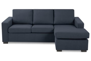Crazy 3-sits Vändbar L-formad Divansoffa i Tyg - Mörkblå - Möbler - Soffa - Divansoffor & schäslongsoffa