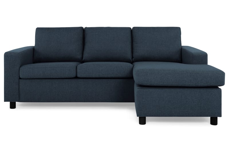 Crazy 3-sits Vändbar L-formad Divansoffa i Tyg - Mörkblå - Möbler - Soffa - Divansoffor & schäslongsoffa