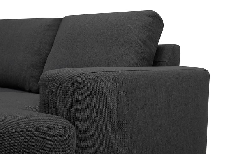 Crazy 3-sits Vändbar L-formad Divansoffa i Tyg - Mörkgrå - Möbler - Soffa - Divansoffor & schäslongsoffa