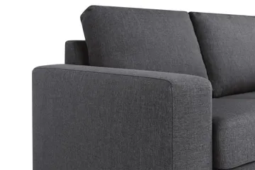 Crazy 3-sits Vändbar L-formad Divansoffa i Tyg - Mörkgrå - Möbler - Soffa - Divansoffor & schäslongsoffa