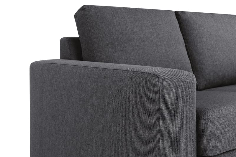 Crazy 3-sits Vändbar L-formad Divansoffa i Tyg - Mörkgrå - Möbler - Soffa - Divansoffor & schäslongsoffa - 3 sits soffa med divan
