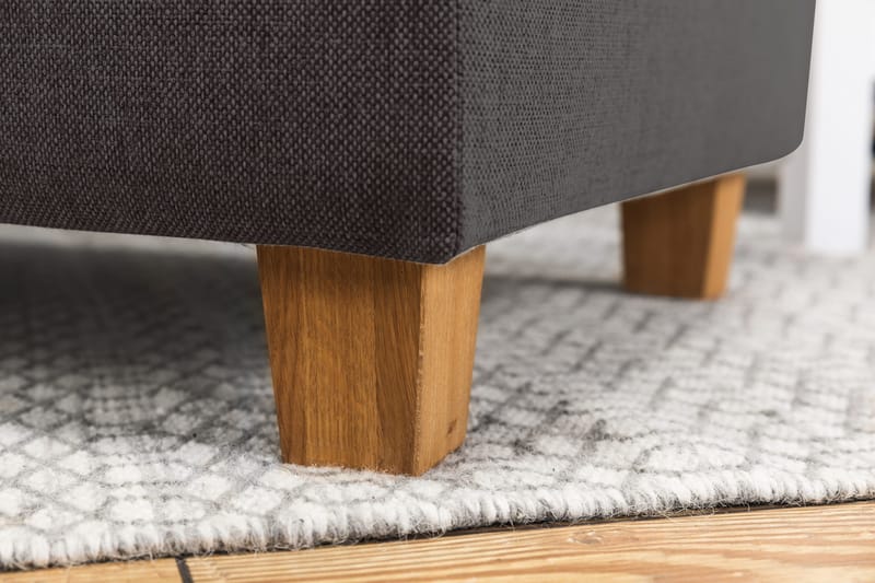 Crazy 3-sits Vändbar L-formad Divansoffa i Tyg - Mörkgrå - Möbler - Soffa - Divansoffor & schäslongsoffa - 3 sits soffa med divan