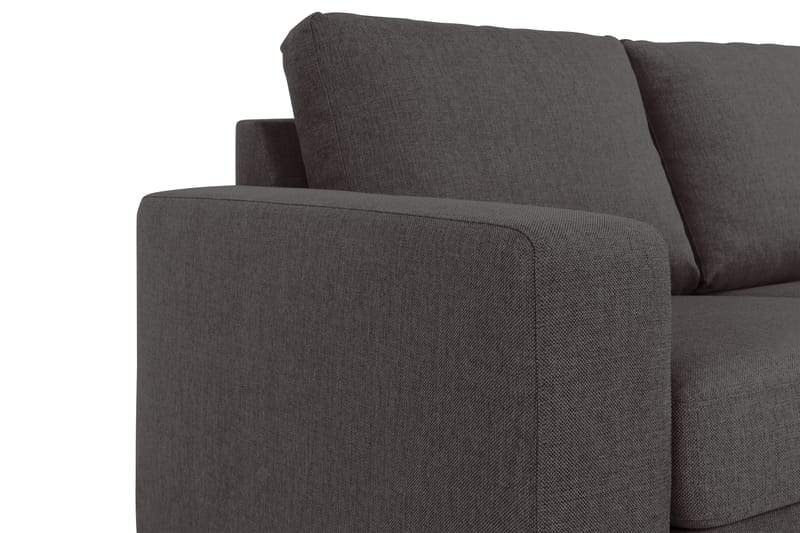 Crazy 3-sits Vändbar L-formad Divansoffa i Tyg - Mörkgrå - Möbler - Soffa - Divansoffor & schäslongsoffa