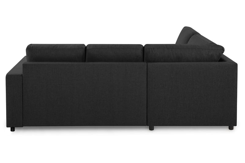 Crazy 3-sits Vänstervänd L-formad Schäslongsoffa i Tyg - Antracit - Möbler - Soffa - Divansoffor & schäslongsoffa