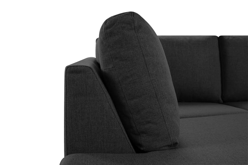 Crazy 3-sits Vänstervänd L-formad Schäslongsoffa i Tyg - Antracit - Möbler - Soffa - Divansoffor & schäslongsoffa