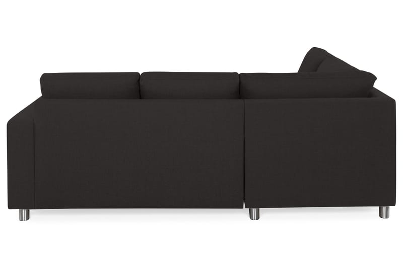 Crazy 3-sits Vänstervänd L-formad Schäslongsoffa i Tyg - Antracit - Möbler - Soffa - Divansoffor & schäslongsoffa