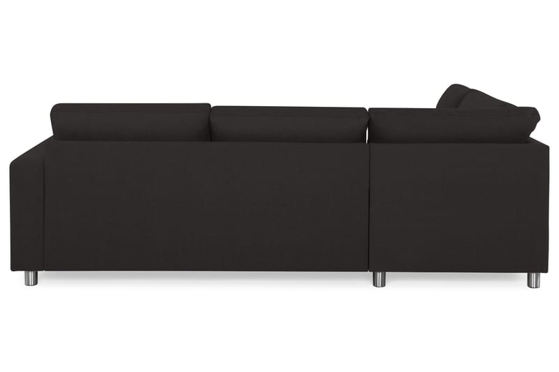 Crazy 3-sits Vänstervänd L-formad Schäslongsoffa i Tyg - Antracit - Möbler - Soffa - Divansoffor & schäslongsoffa