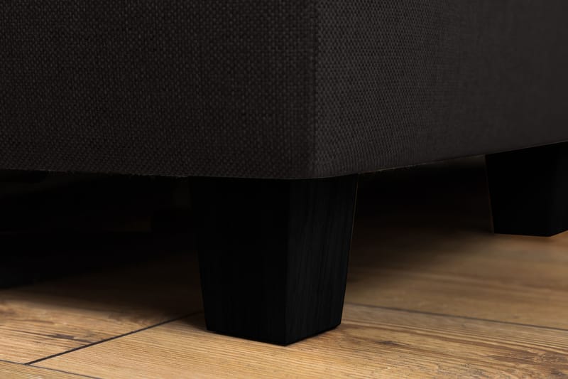 Crazy 3-sits Vänstervänd L-formad Schäslongsoffa i Tyg - Antracit - Möbler - Soffa - Divansoffor & schäslongsoffa