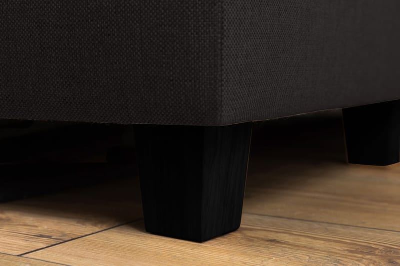 Crazy 3-sits Vänstervänd L-formad Schäslongsoffa i Tyg - Antracit - Möbler - Soffa - Divansoffor & schäslongsoffa