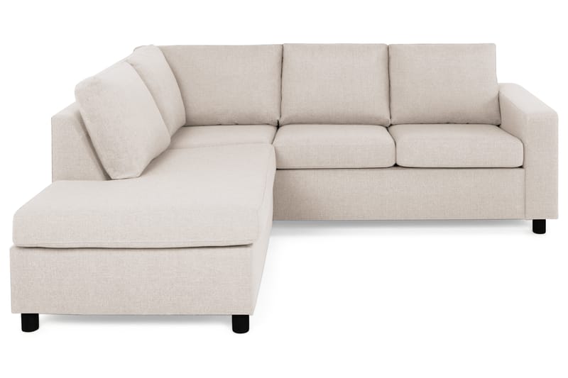 Crazy 3-sits Vänstervänd L-formad Schäslongsoffa i Tyg - Beige - Möbler - Soffa - Divansoffor & schäslongsoffa