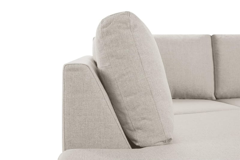 Crazy 3-sits Vänstervänd L-formad Schäslongsoffa i Tyg - Beige - Möbler - Soffa - Divansoffor & schäslongsoffa