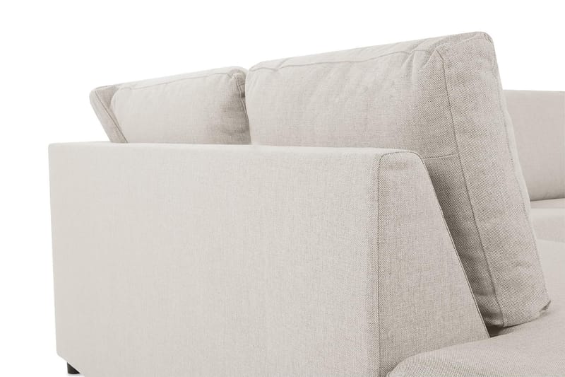 Crazy 3-sits Vänstervänd L-formad Schäslongsoffa i Tyg - Beige - Möbler - Soffa - Divansoffor & schäslongsoffa