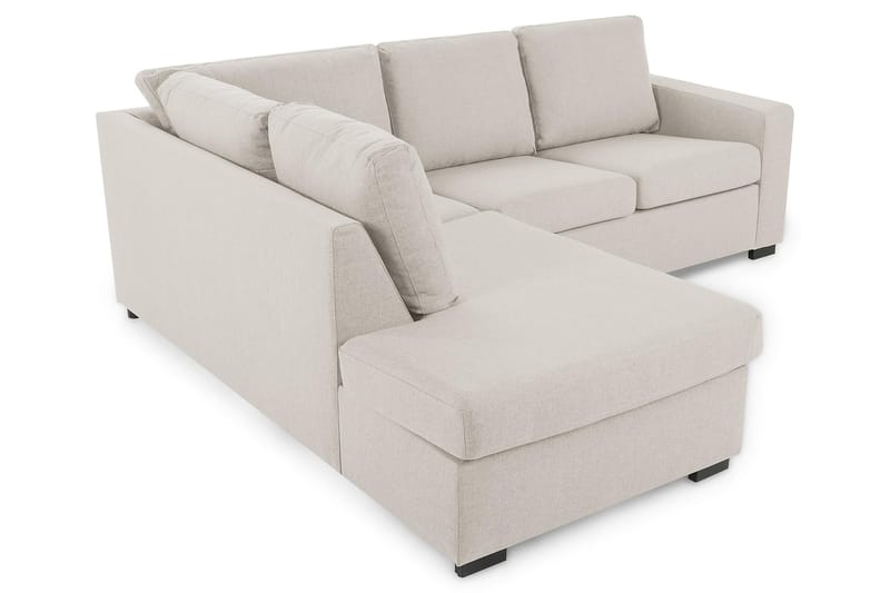 Crazy 3-sits Vänstervänd L-formad Schäslongsoffa i Tyg - Beige - Möbler - Soffa - Divansoffor & schäslongsoffa
