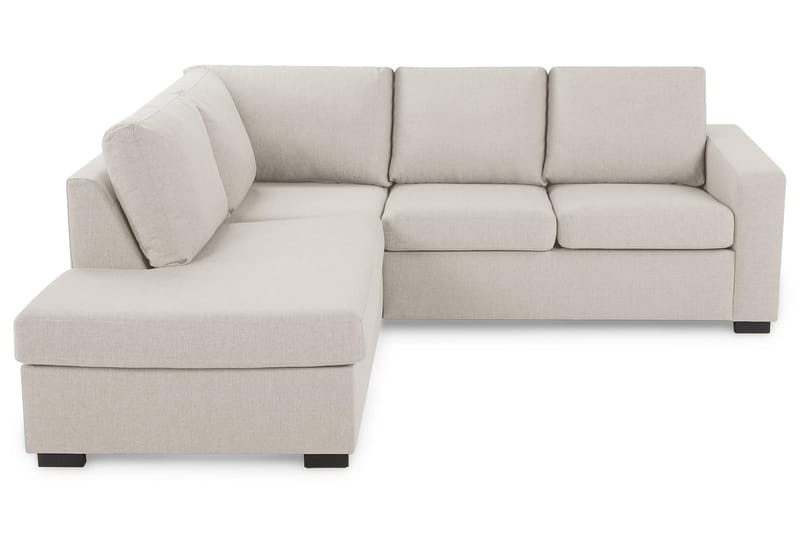 Crazy 3-sits Vänstervänd L-formad Schäslongsoffa i Tyg - Beige - Möbler - Soffa - Divansoffor & schäslongsoffa