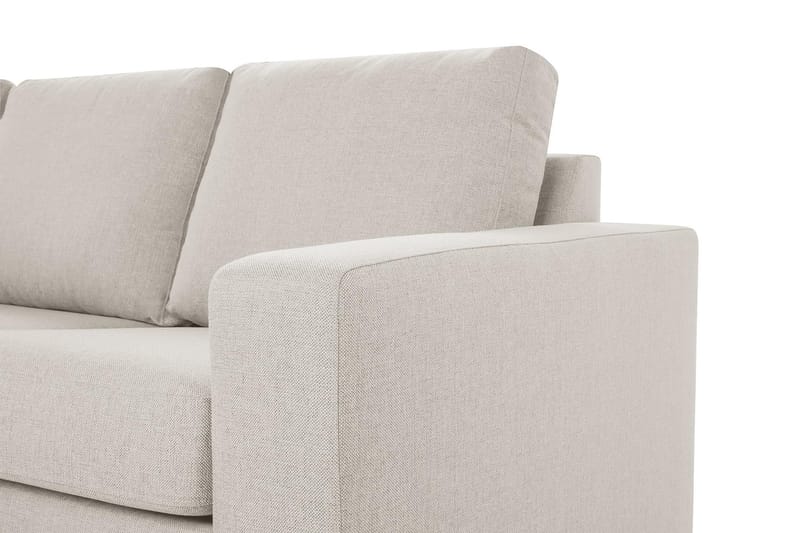 Crazy 3-sits Vänstervänd L-formad Schäslongsoffa i Tyg - Beige - Möbler - Soffa - Divansoffor & schäslongsoffa