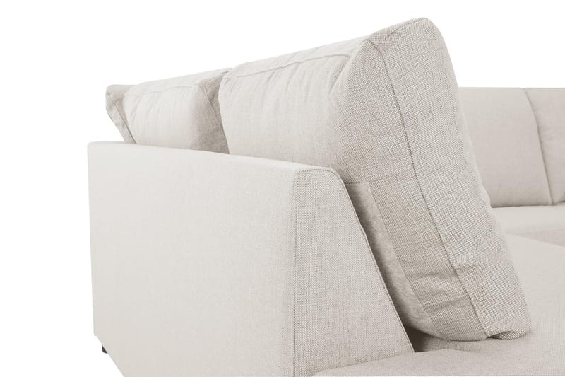 Crazy 3-sits Vänstervänd L-formad Schäslongsoffa i Tyg - Beige - Möbler - Soffa - Divansoffor & schäslongsoffa