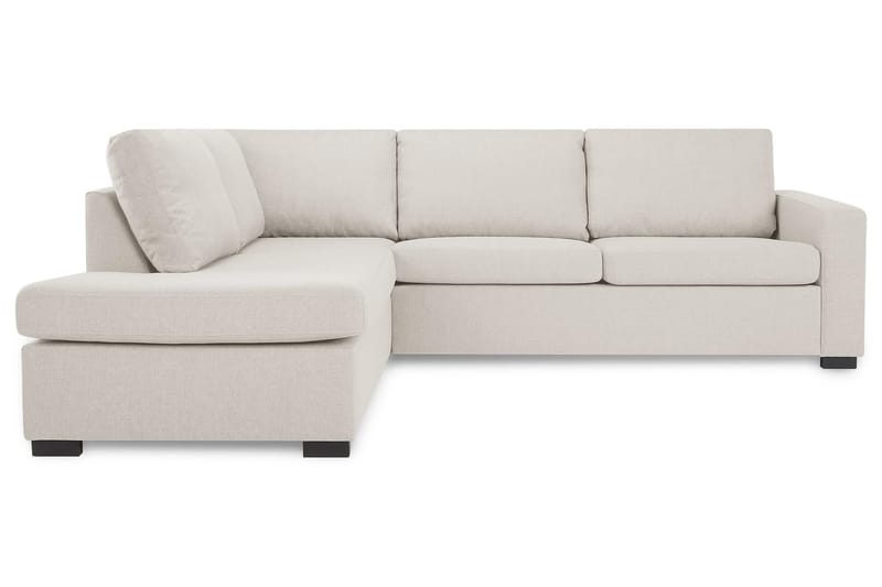 Crazy 3-sits Vänstervänd L-formad Schäslongsoffa i Tyg - Beige - Möbler - Soffa - Divansoffor & schäslongsoffa
