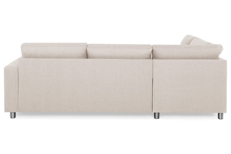 Crazy 3-sits Vänstervänd L-formad Schäslongsoffa i Tyg - Beige - Möbler - Soffa - Divansoffor & schäslongsoffa