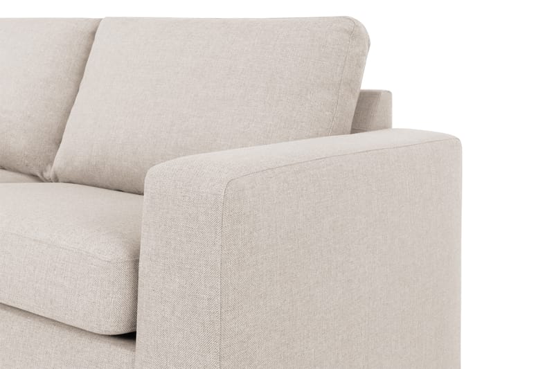 Crazy 3-sits Vänstervänd L-formad Schäslongsoffa i Tyg - Beige - Möbler - Soffa - Divansoffor & schäslongsoffa