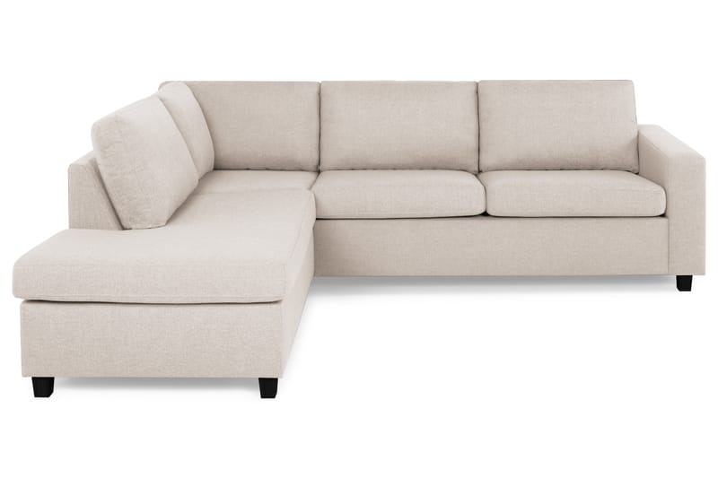 Crazy 3-sits Vänstervänd L-formad Schäslongsoffa i Tyg - Beige - Möbler - Soffa - Divansoffor & schäslongsoffa