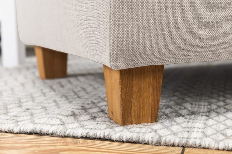Crazy 3-sits Vänstervänd L-formad Schäslongsoffa i Tyg - Beige - Möbler - Soffa - Divansoffor & schäslongsoffa