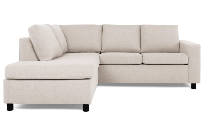 Crazy 3-sits Vänstervänd L-formad Schäslongsoffa i Tyg - Beige - Möbler - Soffa - Divansoffor & schäslongsoffa