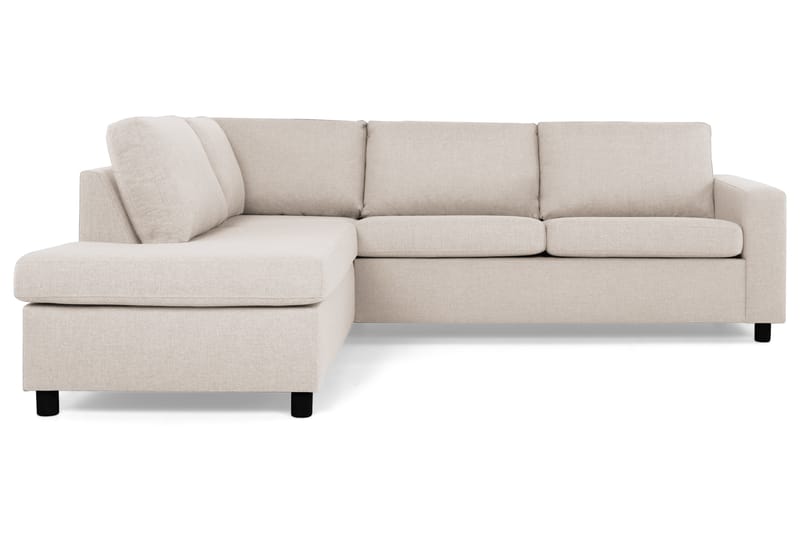 Crazy 3-sits Vänstervänd L-formad Schäslongsoffa i Tyg - Beige - Möbler - Soffa - Divansoffor & schäslongsoffa