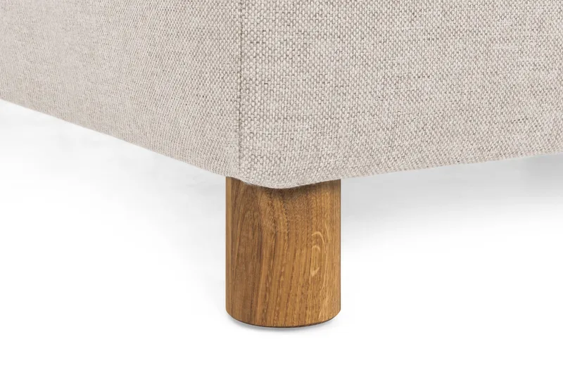 Crazy 3-sits Vänstervänd L-formad Schäslongsoffa i Tyg - Beige - Möbler - Soffa - Divansoffor & schäslongsoffa - 2 sits soffa med divan