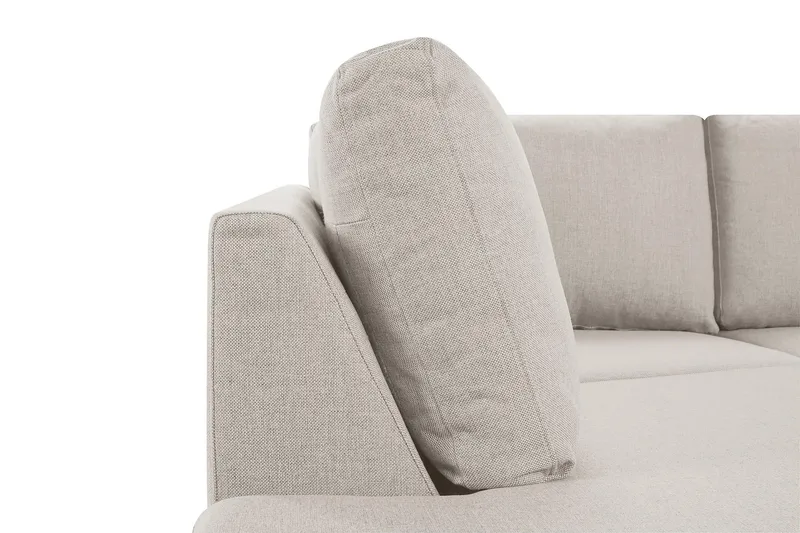 Crazy 3-sits Vänstervänd L-formad Schäslongsoffa i Tyg - Beige - Möbler - Soffa - Divansoffor & schäslongsoffa - 2 sits soffa med divan