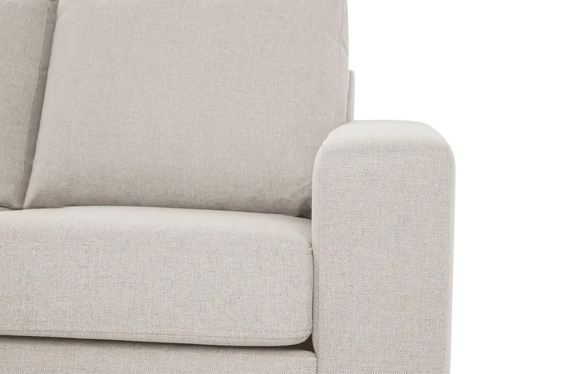 Crazy 3-sits Vänstervänd L-formad Schäslongsoffa i Tyg - Beige - Möbler - Soffa - Divansoffor & schäslongsoffa - 2 sits soffa med divan