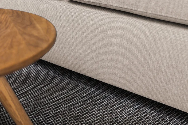 Crazy 3-sits Vänstervänd L-formad Schäslongsoffa i Tyg - Beige - Möbler - Soffa - Divansoffor & schäslongsoffa - 2 sits soffa med divan